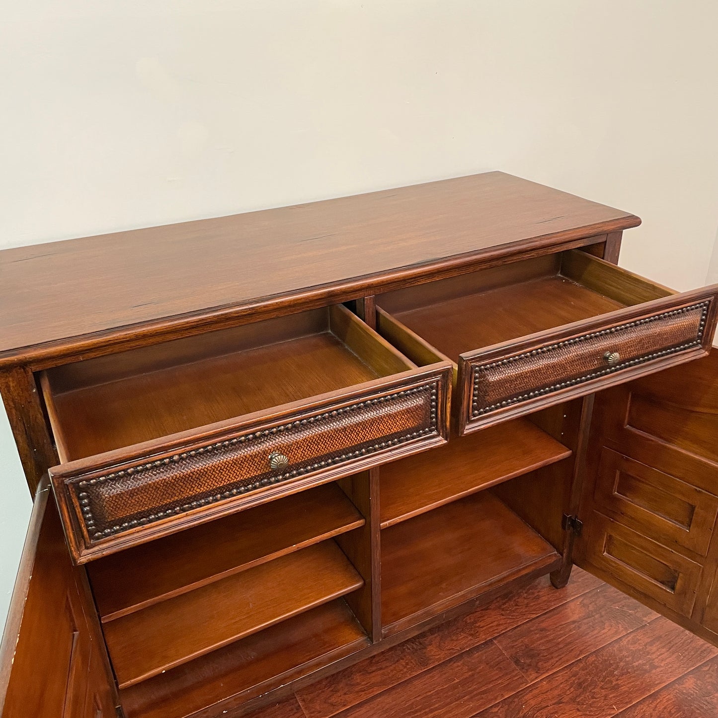 Ratana Sideboard Serving Cabinet w/ Back Tray