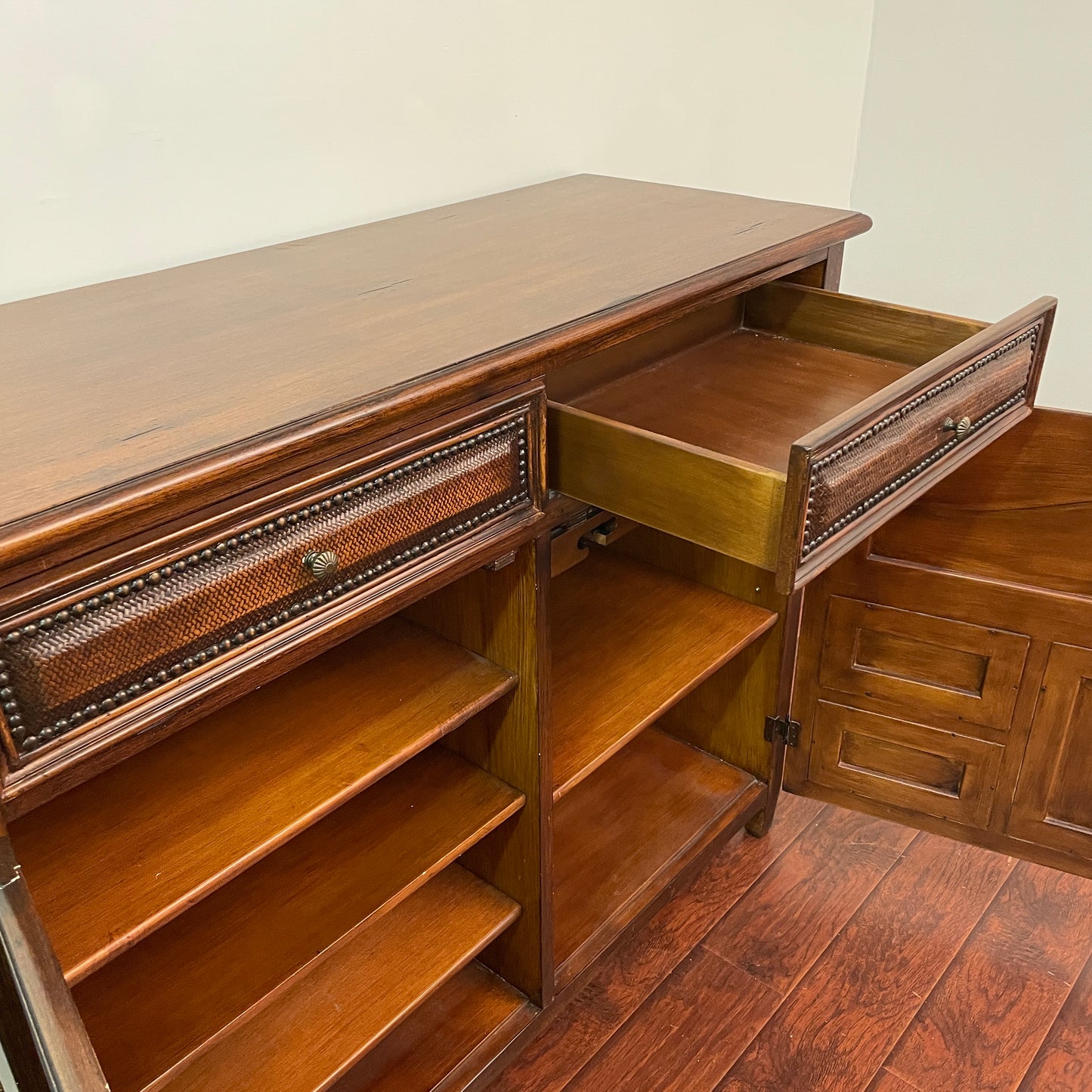 Ratana Sideboard Serving Cabinet w/ Back Tray