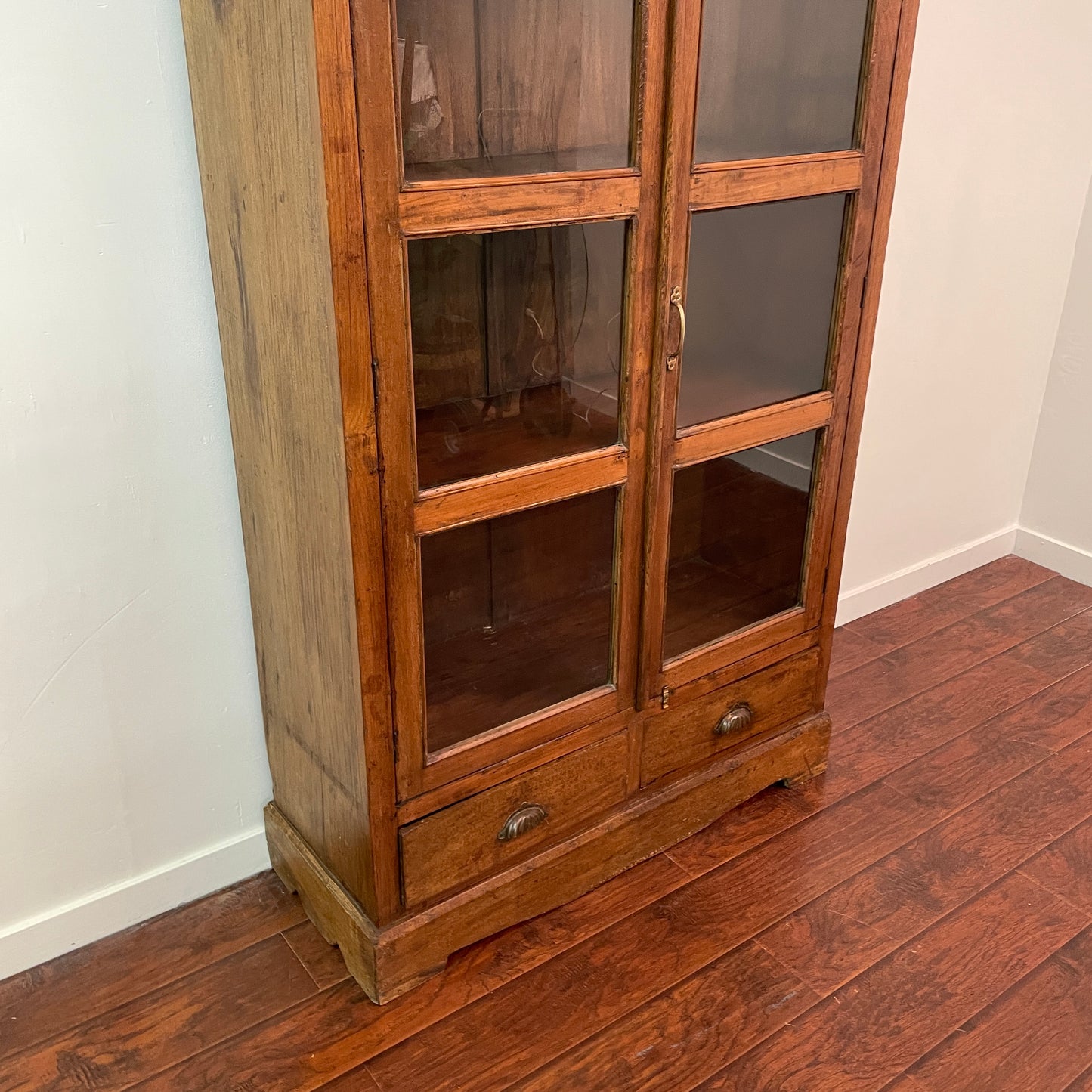 Green Teak Tile Cabinet