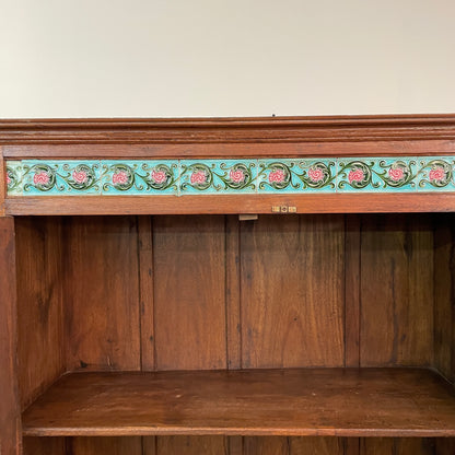 Green Teak Tile Cabinet