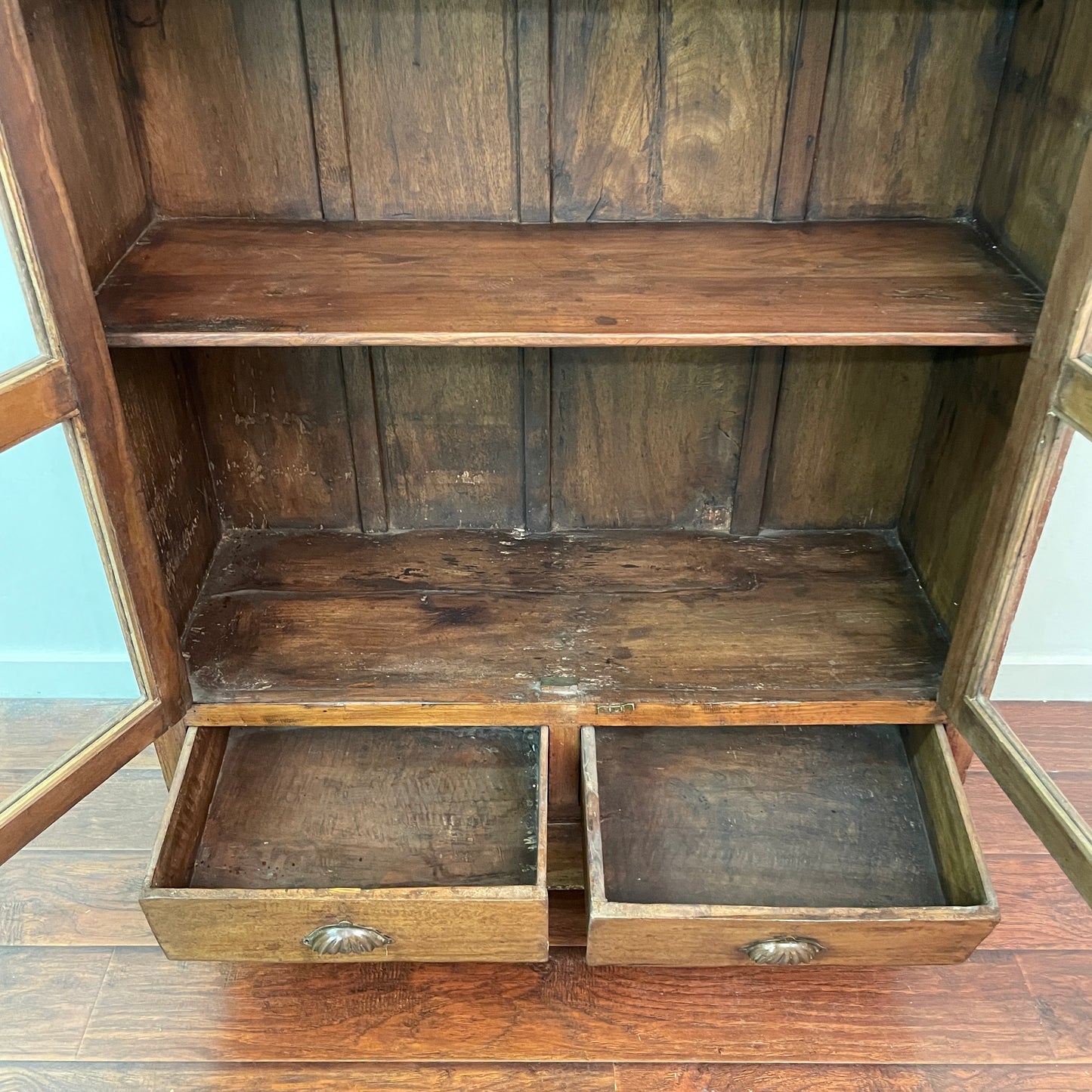 Green Teak Tile Cabinet