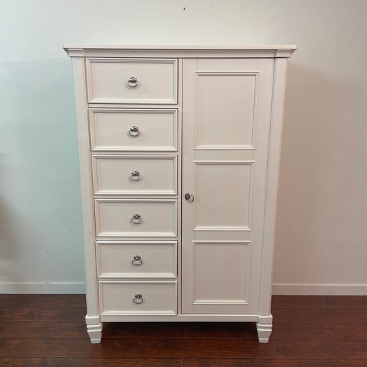 Ashley Prentice White Door Chest