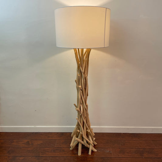 Modern Home Nautical Driftwood Floor Lamp