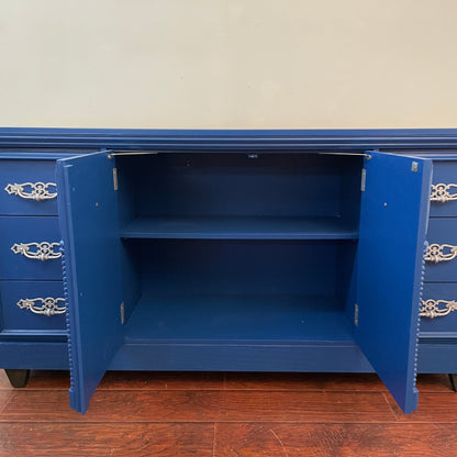 Vintage Blue 6 Drawers Dresser