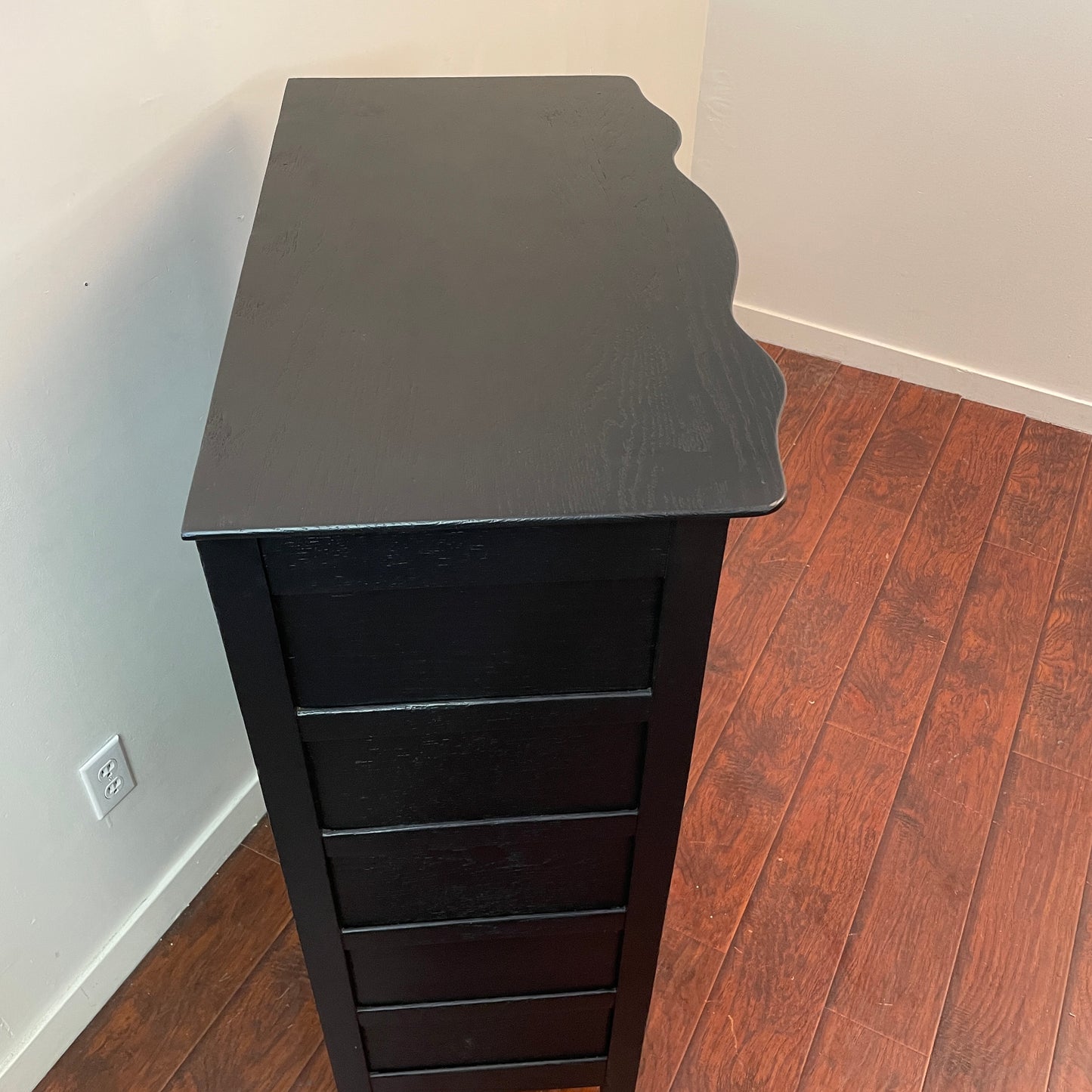 Serpentine Black and Gold Dresser