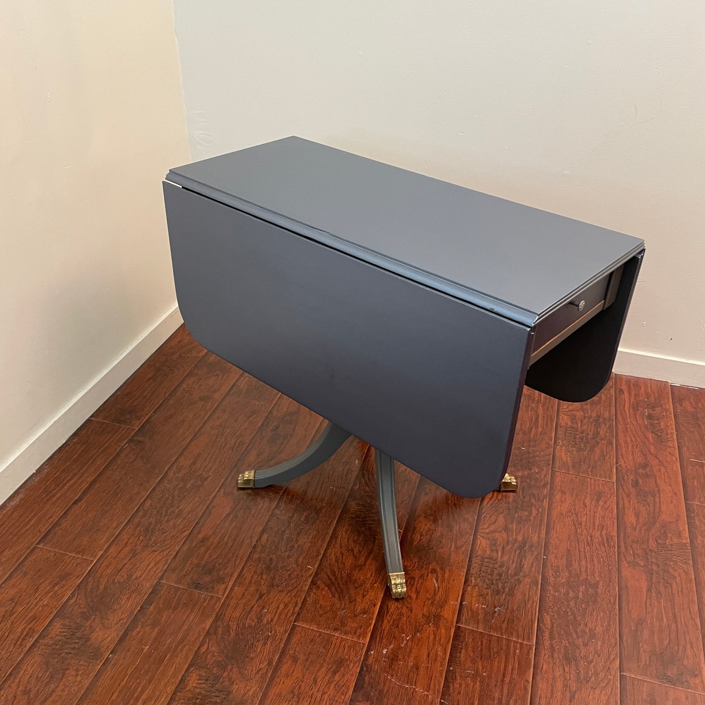 Antique Foldable Blue Dining Table