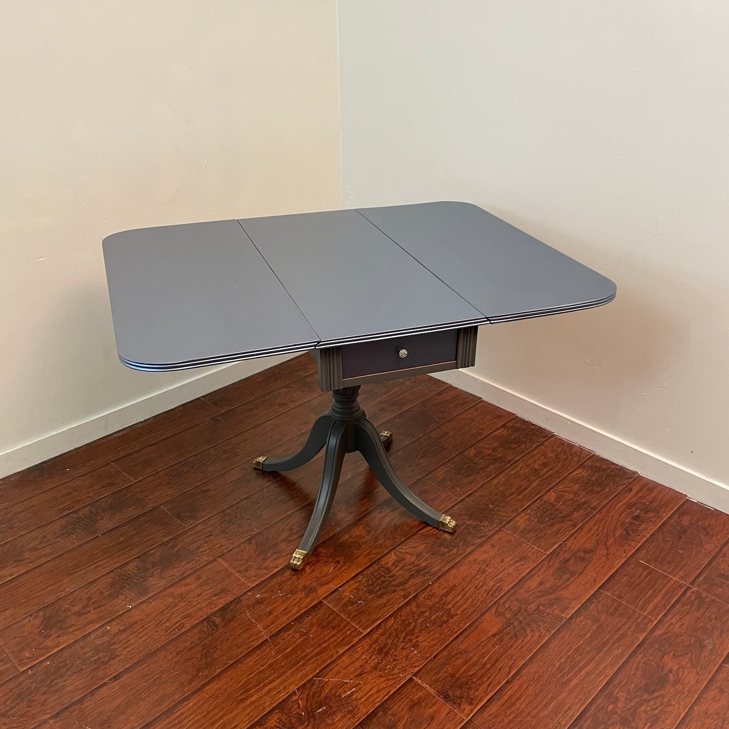 Antique Foldable Blue Dining Table