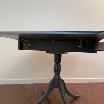 Antique Foldable Blue Dining Table