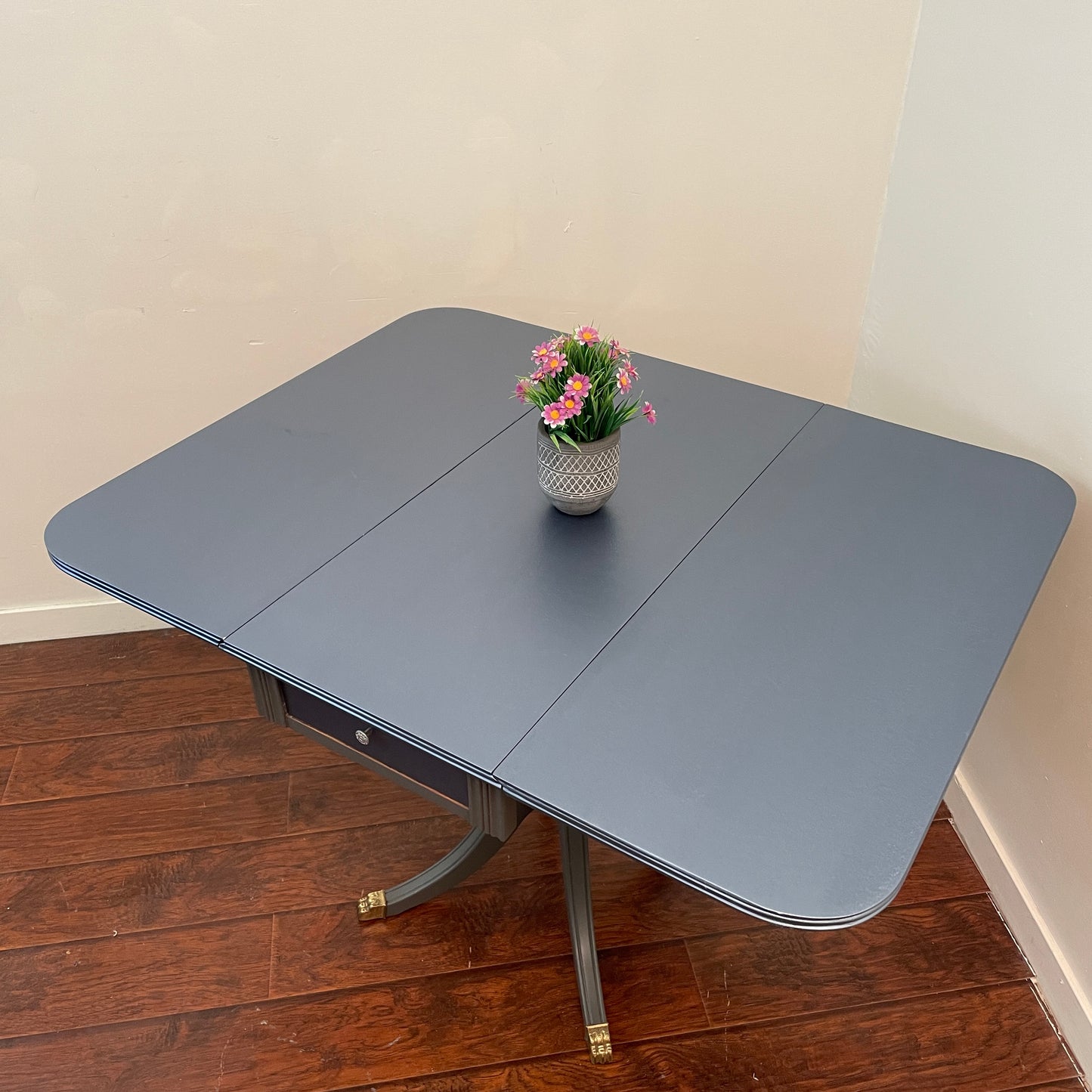 Antique Blue Foldable Dining Table