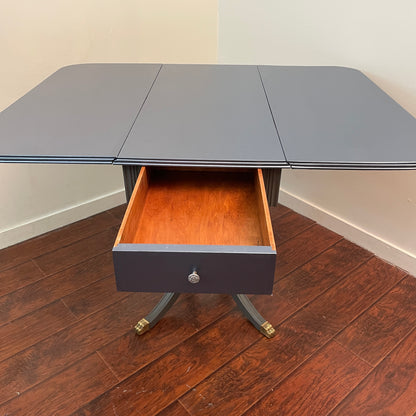 Antique Blue Foldable Dining Table