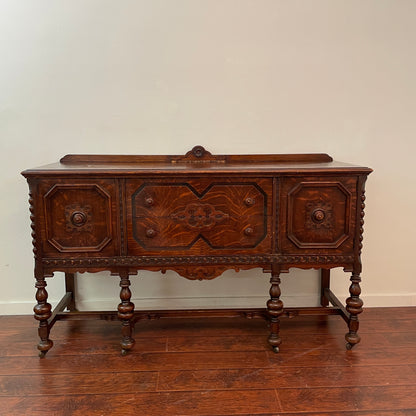 Antique Tiger Oak Sideboard