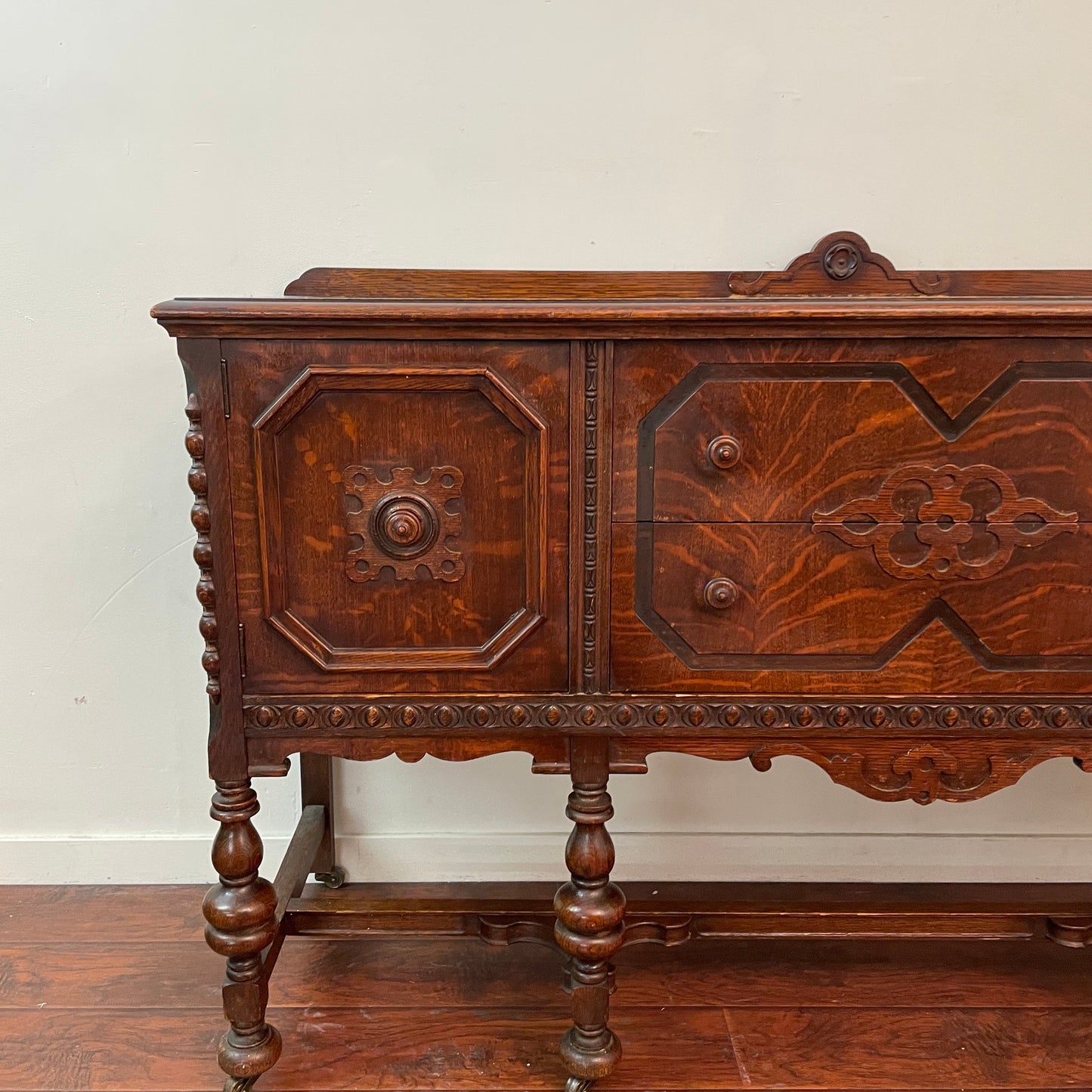 Antique Tiger Oak Sideboard