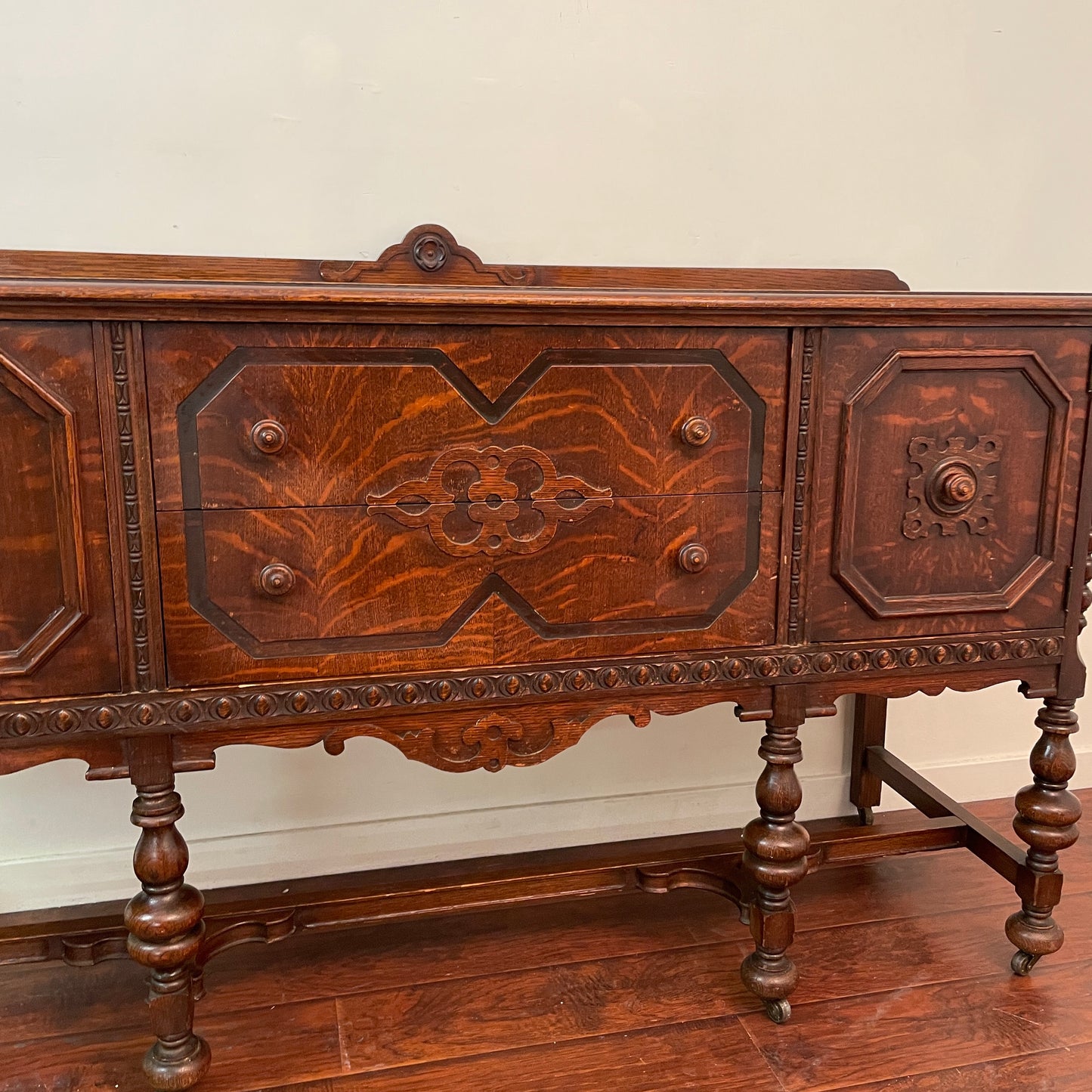 Antique Tiger Oak Sideboard