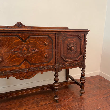 Antique Tiger Oak Sideboard