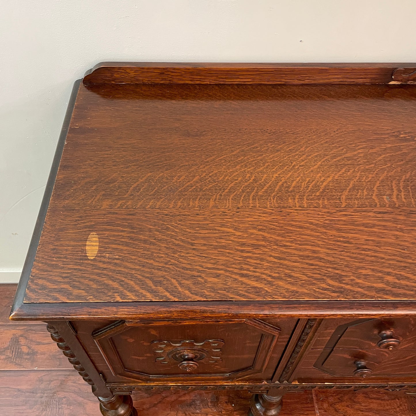 Antique Tiger Oak Sideboard