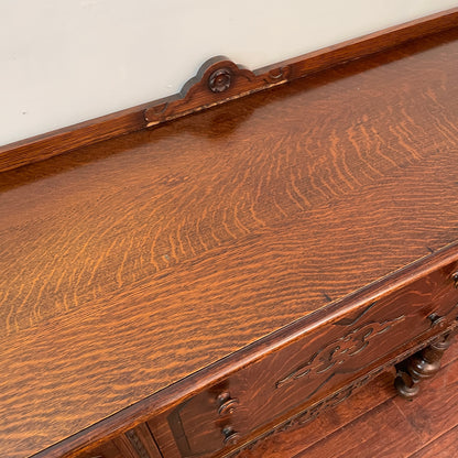 Antique Tiger Oak Sideboard