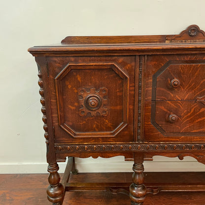 Antique Tiger Oak Sideboard