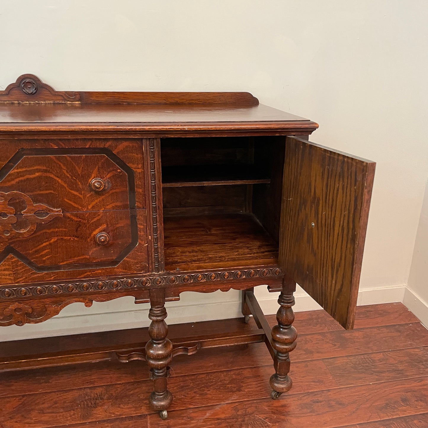 Antique Tiger Oak Sideboard