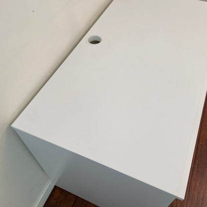 White IKEA Brimnes Desk