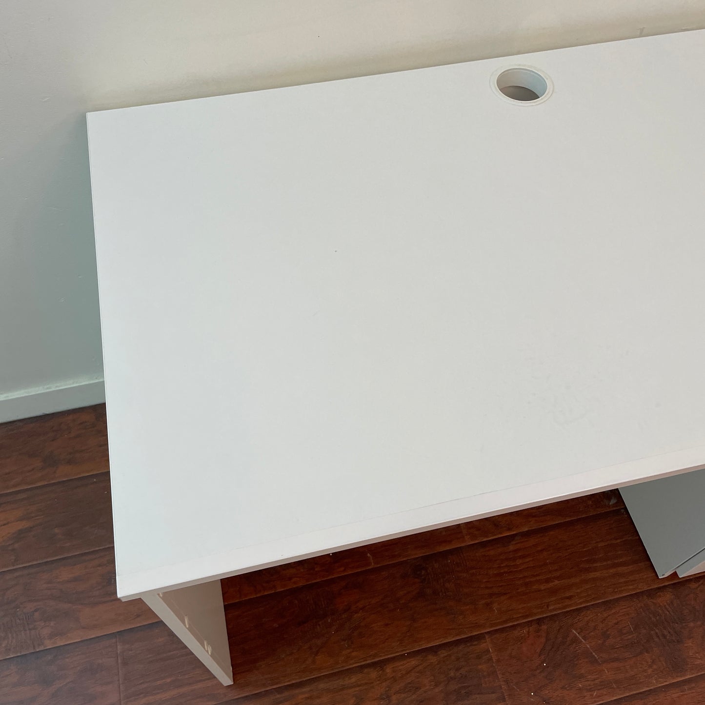 White IKEA Brimnes Desk