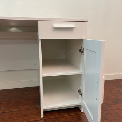 White IKEA Brimnes Desk