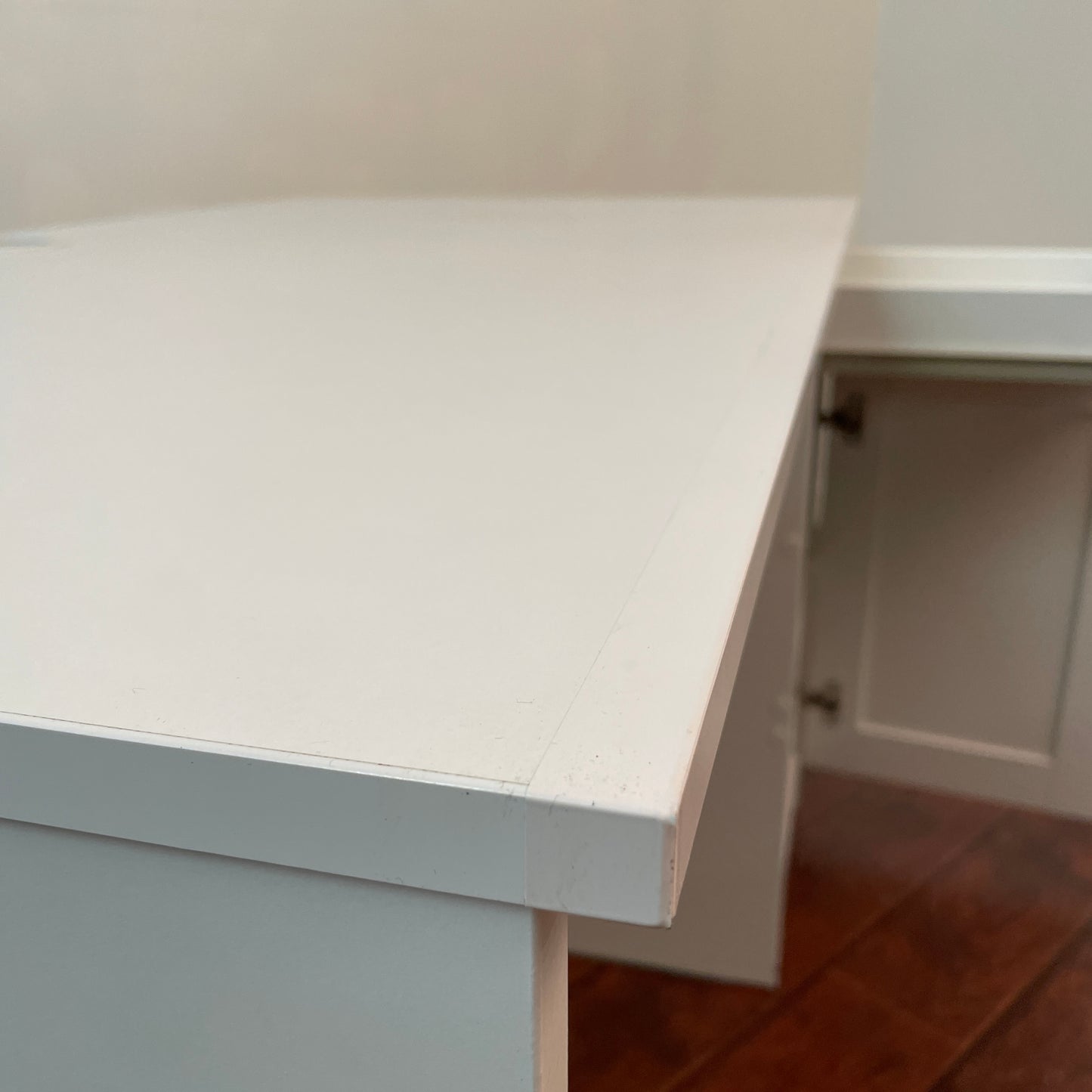 White IKEA Brimnes Desk