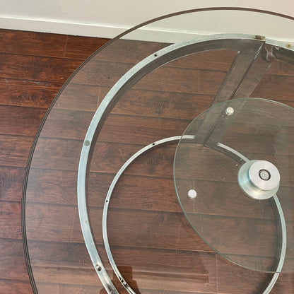 Round Lazy Susan Glass Table