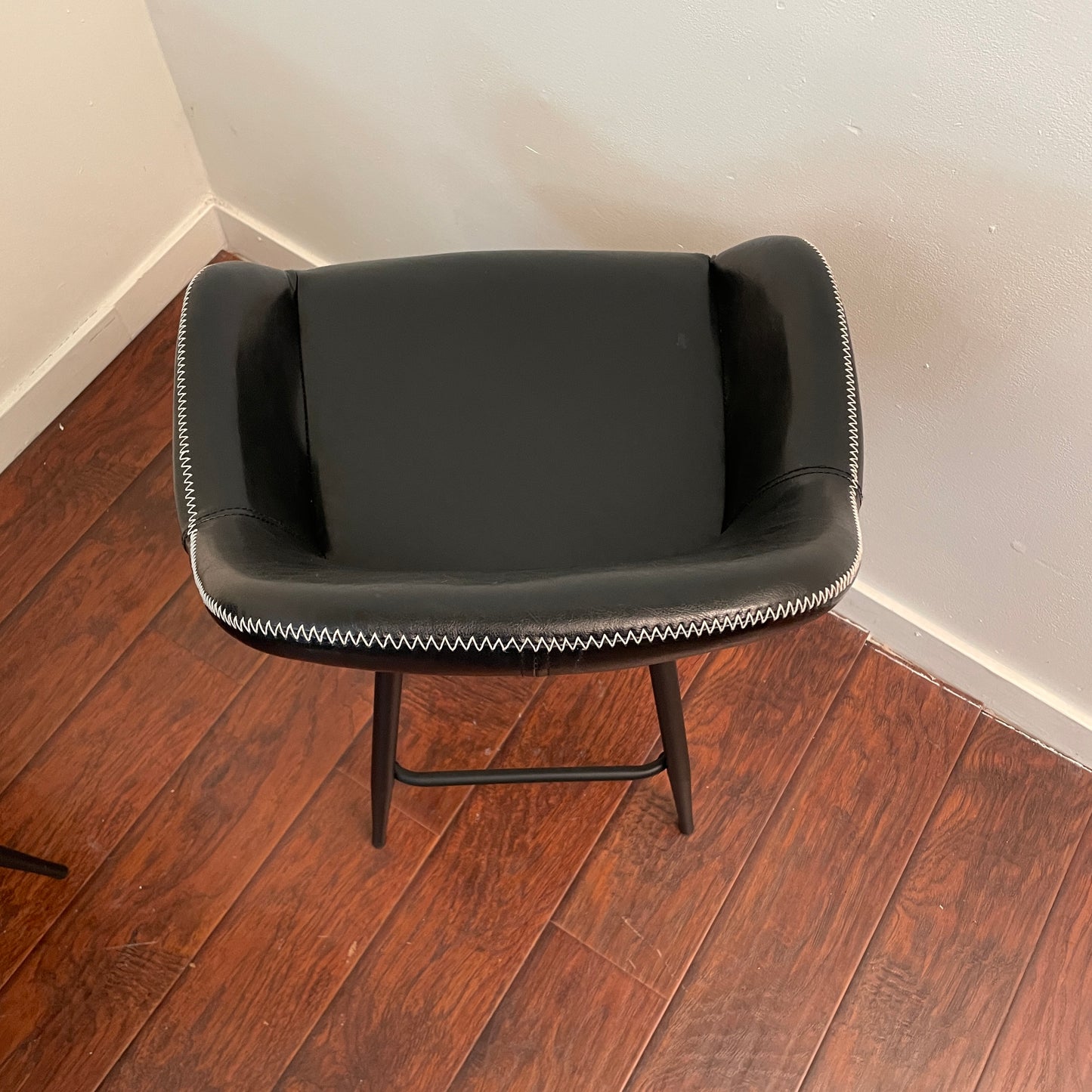 4 Leather-Look Counter Height Chairs