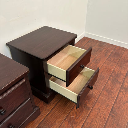 Pine Dark Nightstands (pair)