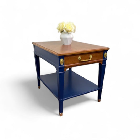 Navy Blue Side Table