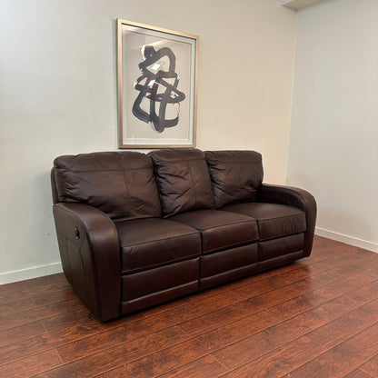 Genuine Leather Recliner Couch