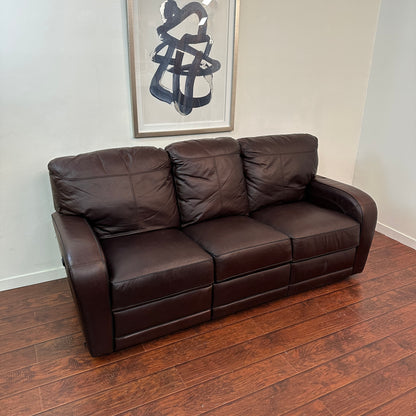 Genuine Leather Recliner Couch