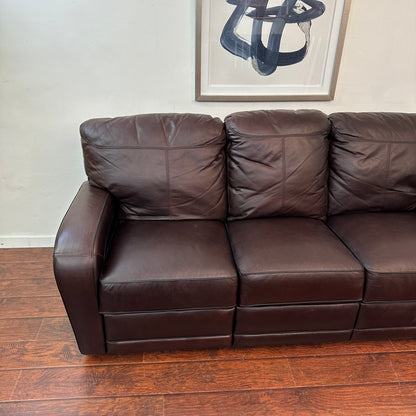 Genuine Leather Recliner Couch