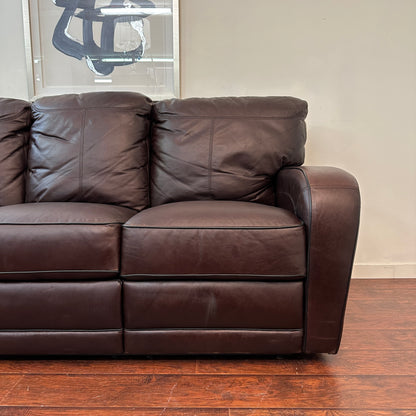 Genuine Leather Recliner Couch