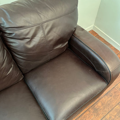 Genuine Leather Recliner Couch