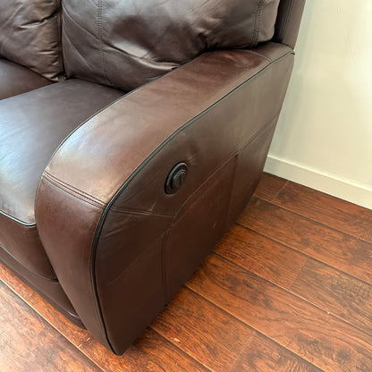 Genuine Leather Recliner Couch
