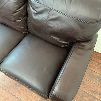Genuine Leather Recliner Couch