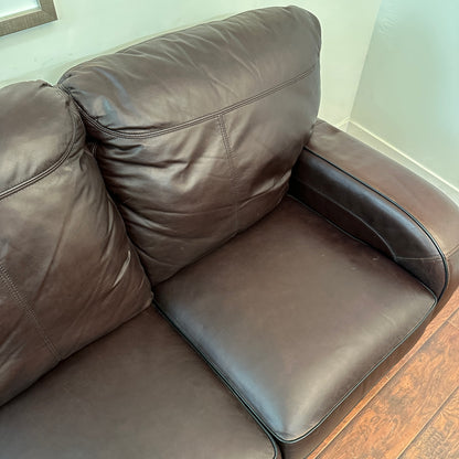 Genuine Leather Recliner Couch