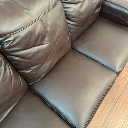 Genuine Leather Recliner Couch