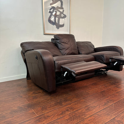 Genuine Leather Recliner Couch