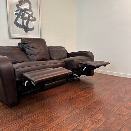 Genuine Leather Recliner Couch