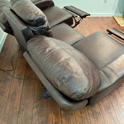 Genuine Leather Recliner Couch