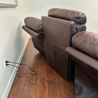 Genuine Leather Recliner Couch