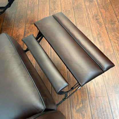 Genuine Leather Recliner Couch