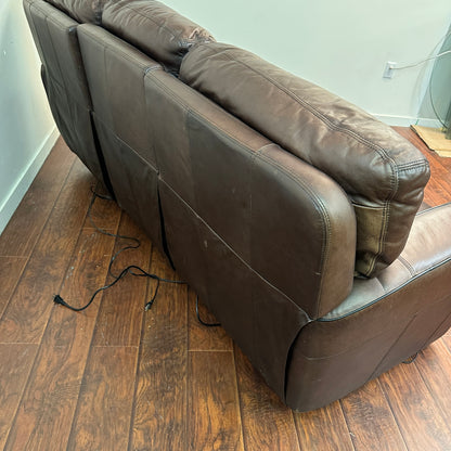 Genuine Leather Recliner Couch
