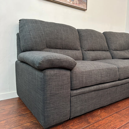 Charcoal Sleeper Sectional Sofa w/ Storage