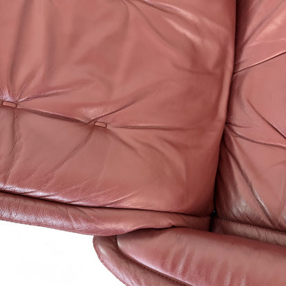 Maroon Ekornes 'Stressless' Leather Recliner Chair
