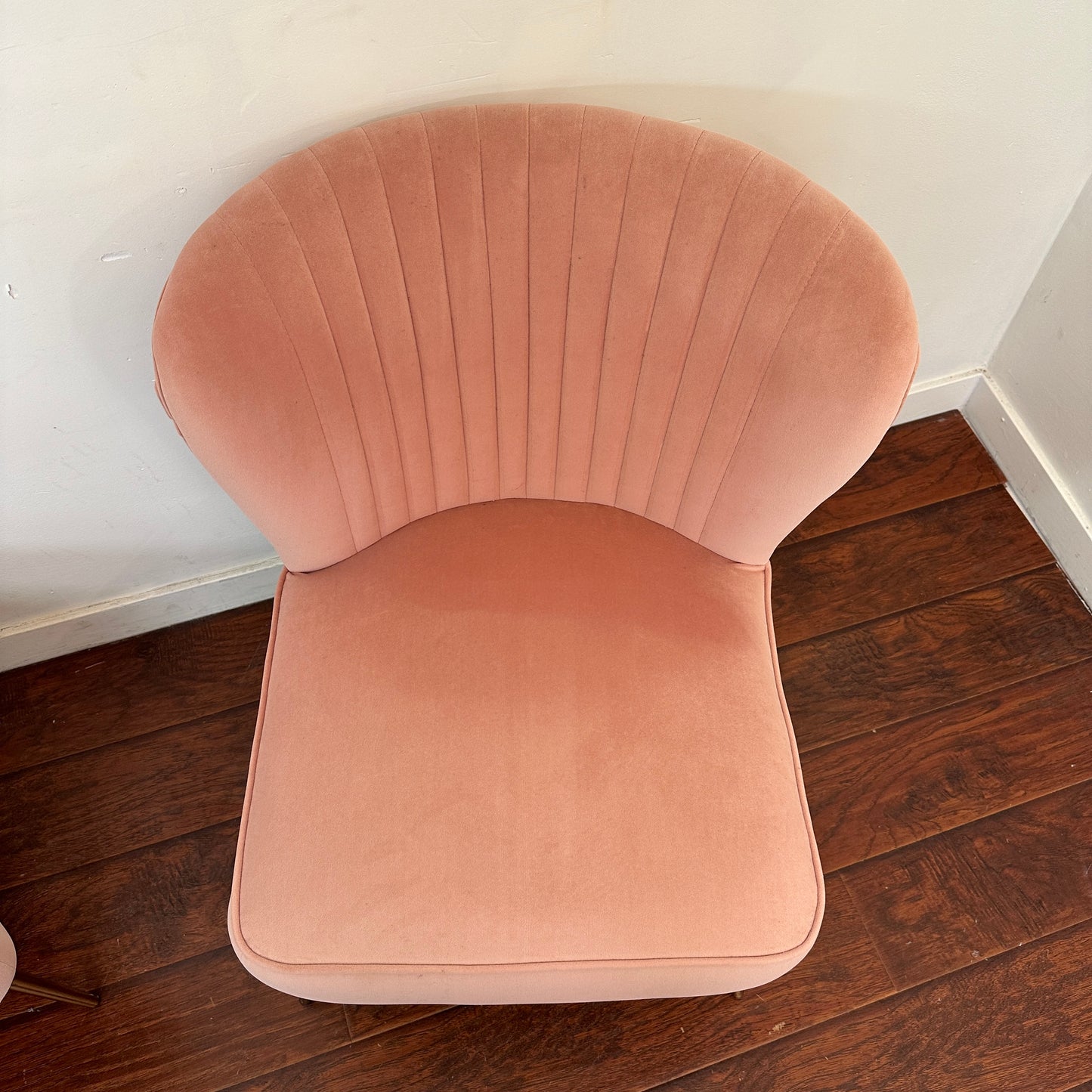 Quentin Velvet Salmon Accent Chairs (set of 2)