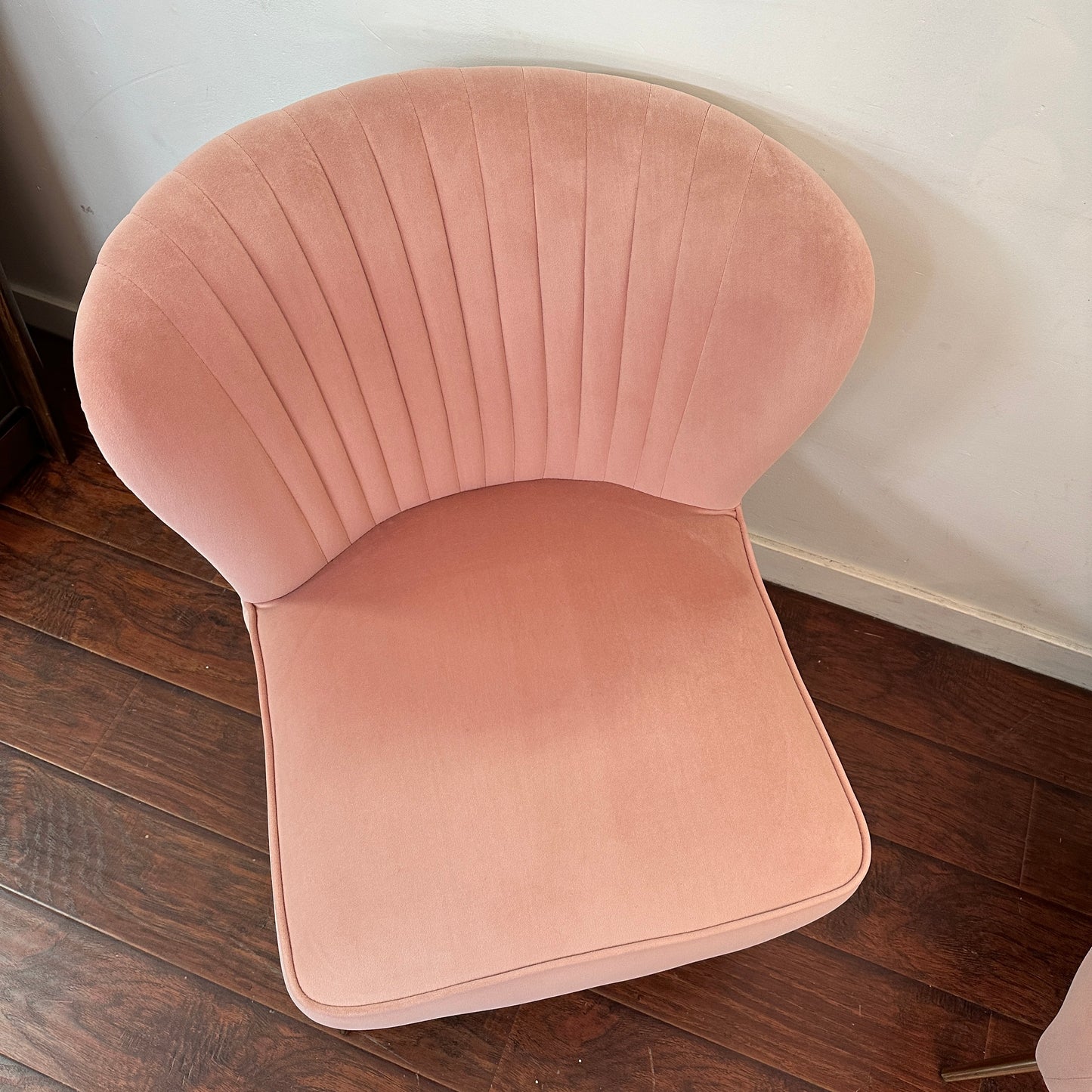 Quentin Velvet Salmon Accent Chairs (set of 2)