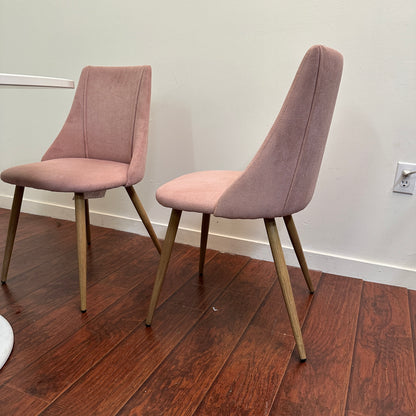 5 Piece Pedestal Modern Dining Set